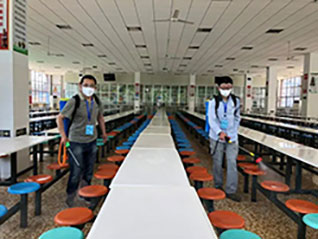 Yuanda-Cleanbao disinfection guarantee school opening——Canteen